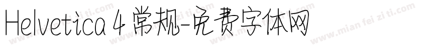 Helvetica 4 常规字体转换